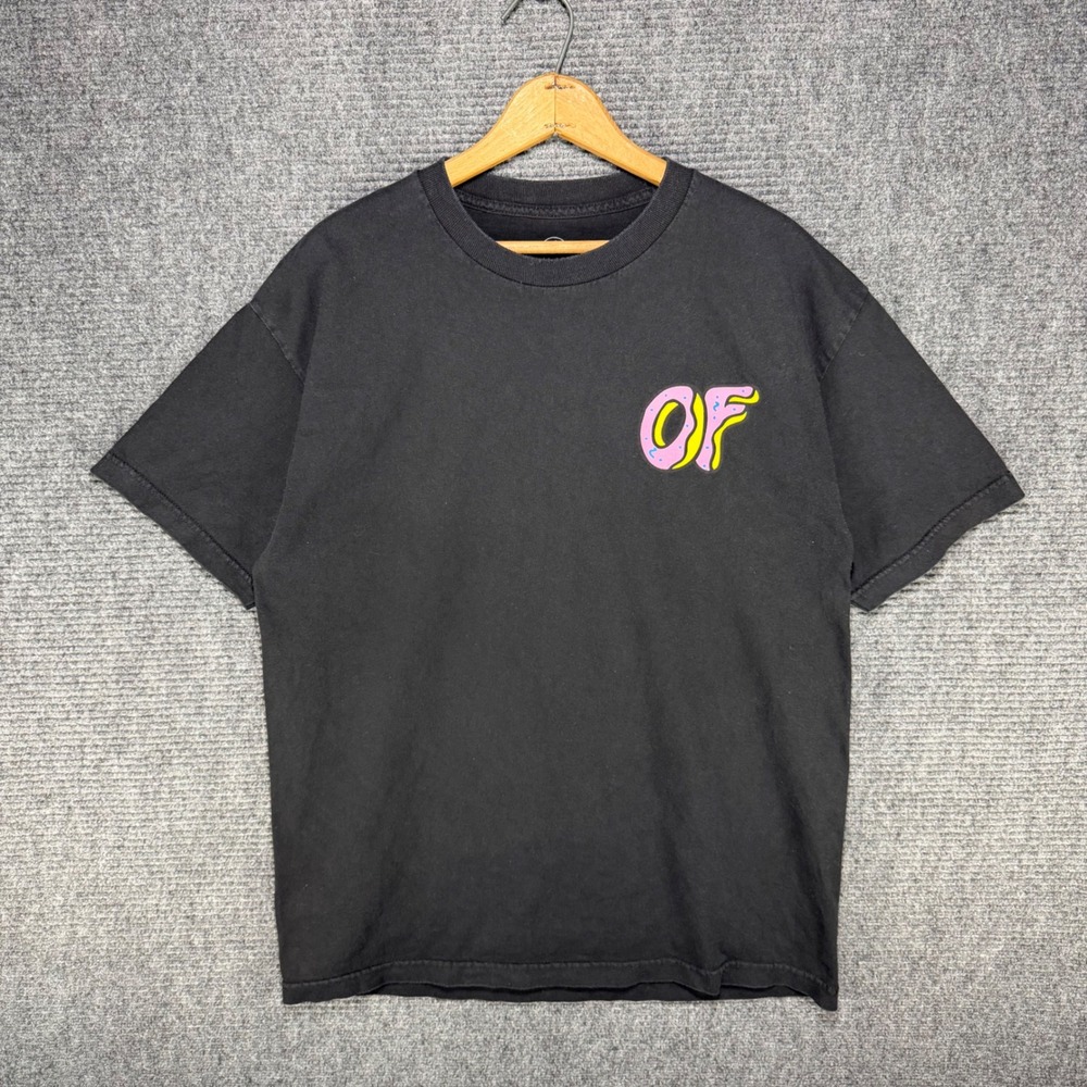 Odd Future OFWGKTA Donut Logo Black Graphic T-Shirt Mens XL Streetwear